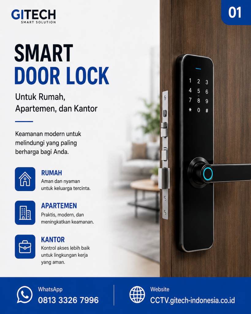 Kunci Pintu Digital untuk Rumah, Apartemen, dan Kantor
